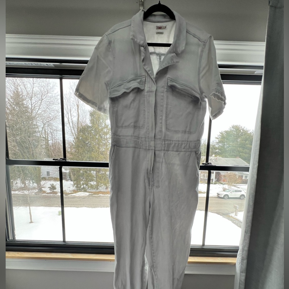 Faherty Classic Light Blue Denim Jumpsuit